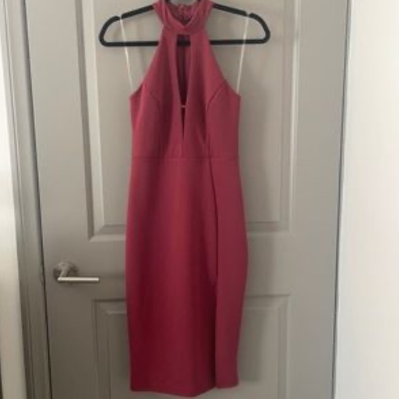 Likely Pinkish/Purple High Halter Neck Carolyn Foam Fitting Racer Back Dress 2 - Picture 8 of 16